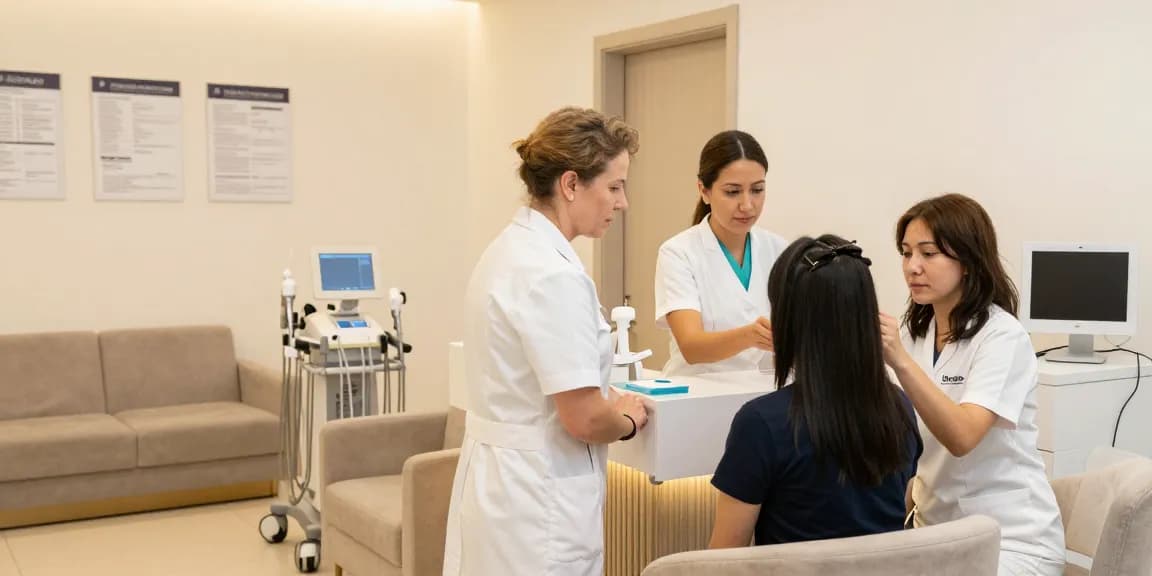 Hair transplant turkey clinic offering expert medical consultation and patient care.
