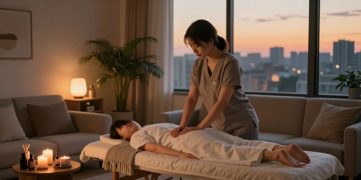 Enjoy tranquil 종로출장안마 service in a cozy setting with a professional therapist.