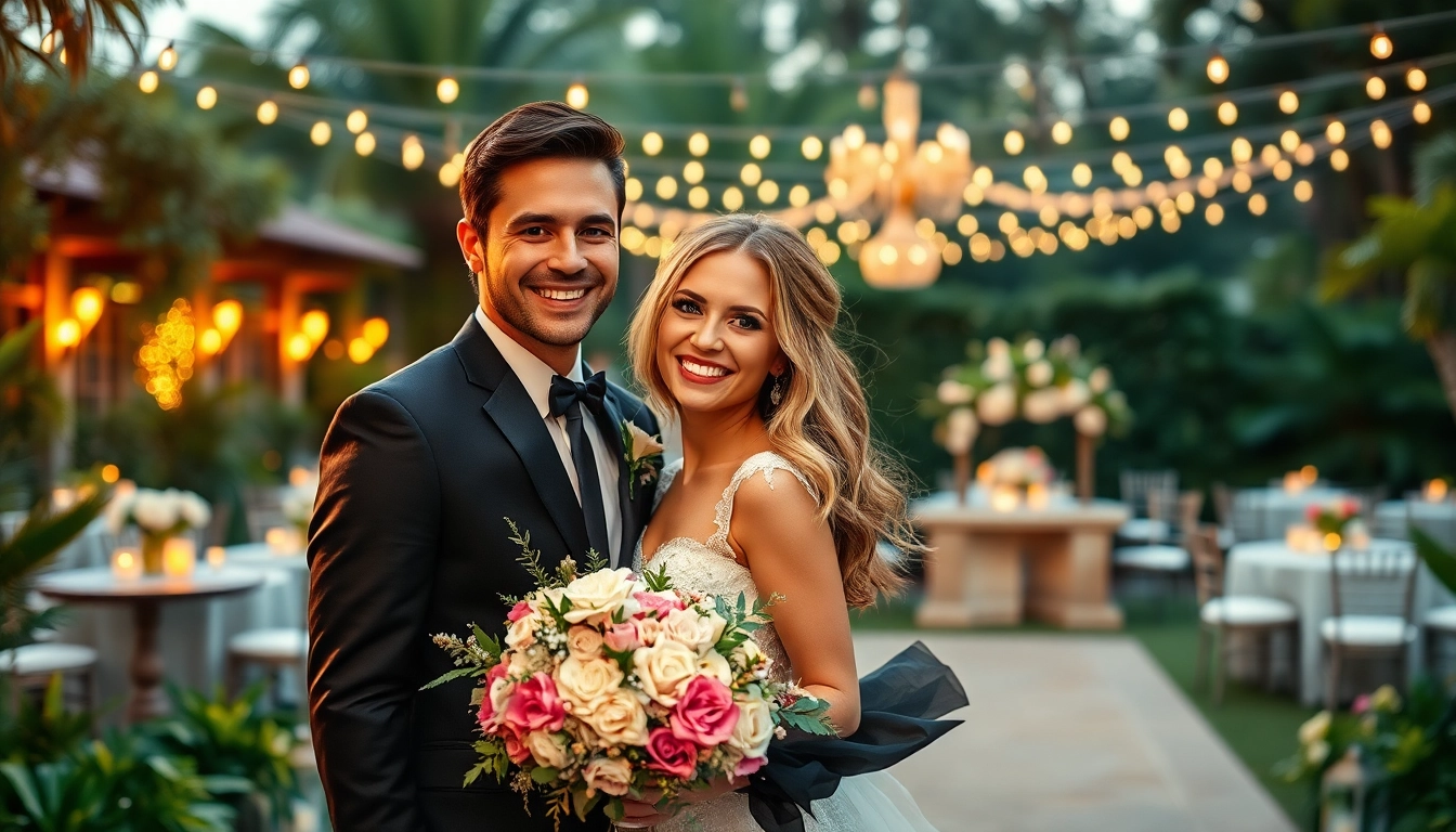 Best Wedding Venue Jacksonville captures a couple’s romantic moment in an elegant outdoor setting.