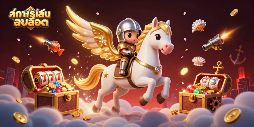 ทดลองเล่นสล็อต ด้วยม้าน้ำ Celestial และอัศวินน้อยในฉากคาสิโนออนไลน์