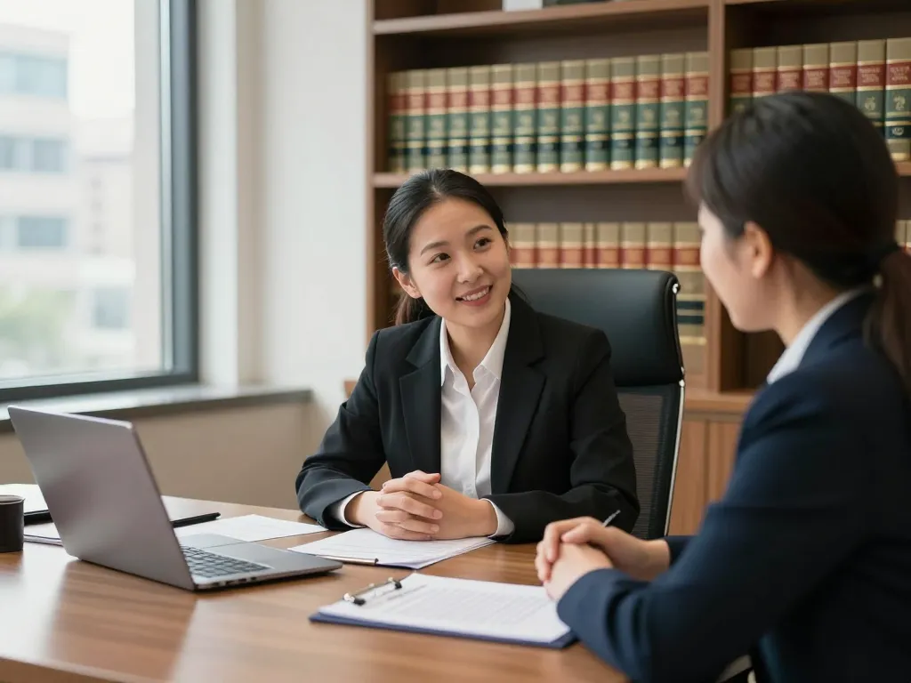 Orlando Personal Injury Lawyer consulting with a client in a welcoming office environment