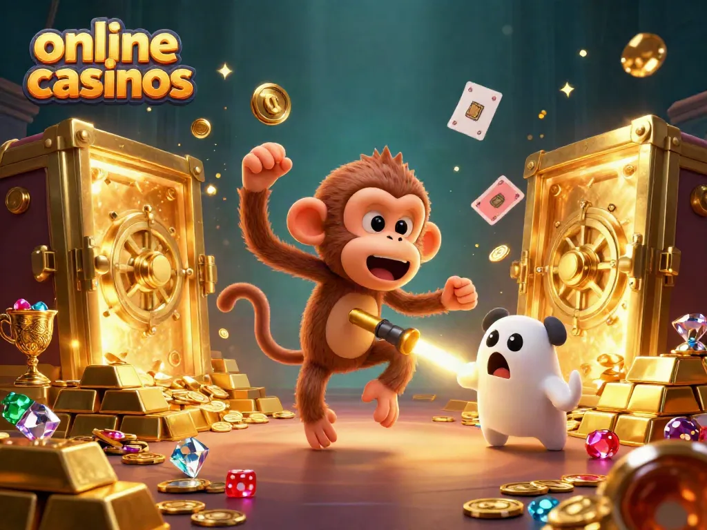Experience thrilling action in online casinos with a ghost-hunter puppy and a mischievous monkey.