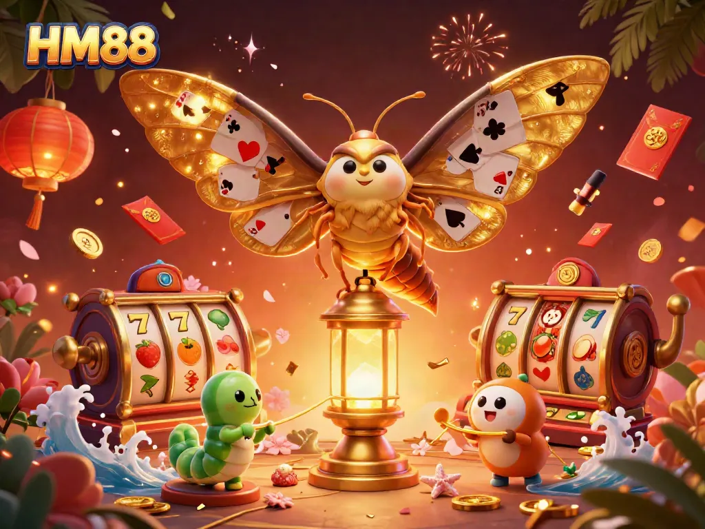 Experience thrilling casino games with HM88, featuring vibrant 3D characters and dynamic gaming elements.
