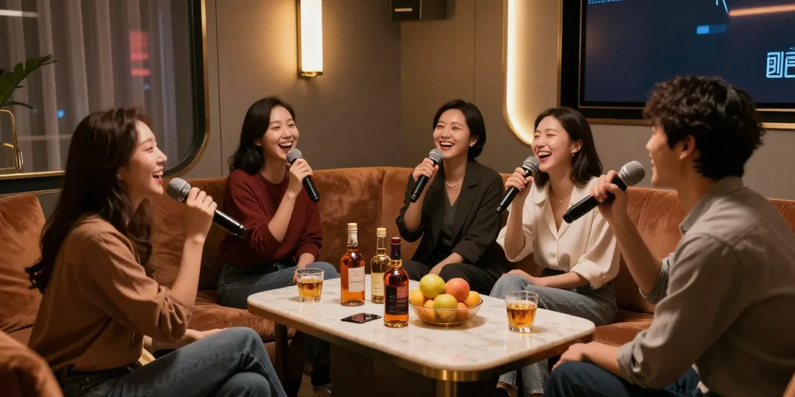 강남 엘리트 프라이빗 룸에서 친구들과 즐기는 분위기