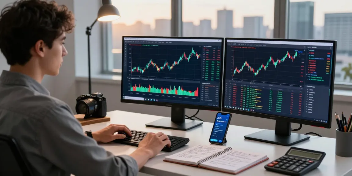 Dynamic trading workspace showcasing mt5 platform with charts and analysis tools.