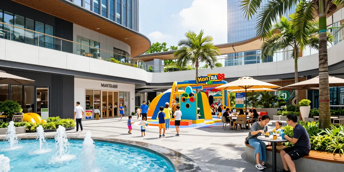 Exploring the interactive shopping and entertainment features of MANTRA88, a lively modern commercial property.