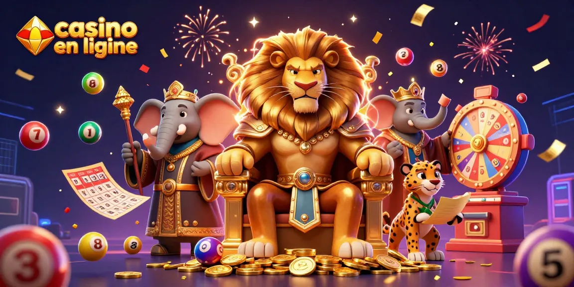 Jouez au casino en ligne avec une ambiance festive, lots de jeux captivants et roi des lions majestueux.