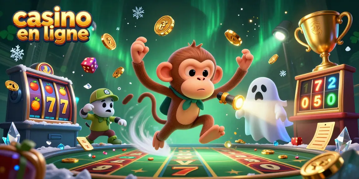 Découvrez le meilleur casino en ligne où un singe malicieux jongle avec des pièces d'or dans un cadre animé.