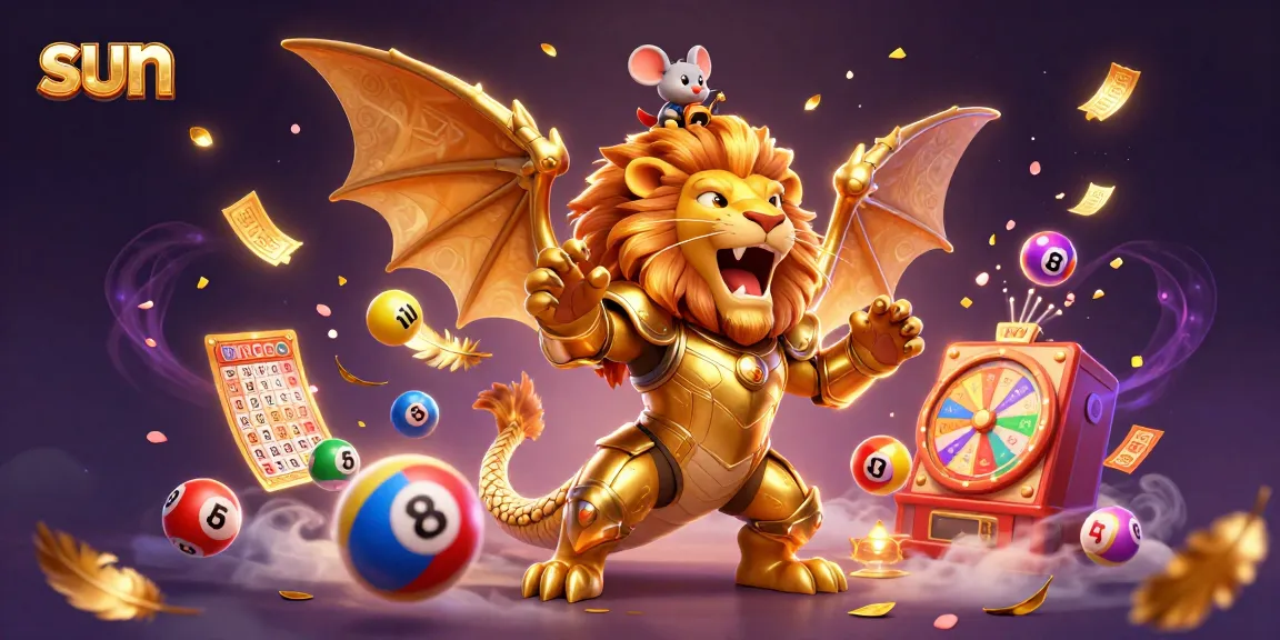 Experience the thrill of gambling with sun-themed lottery excitement featuring vibrant game elements.