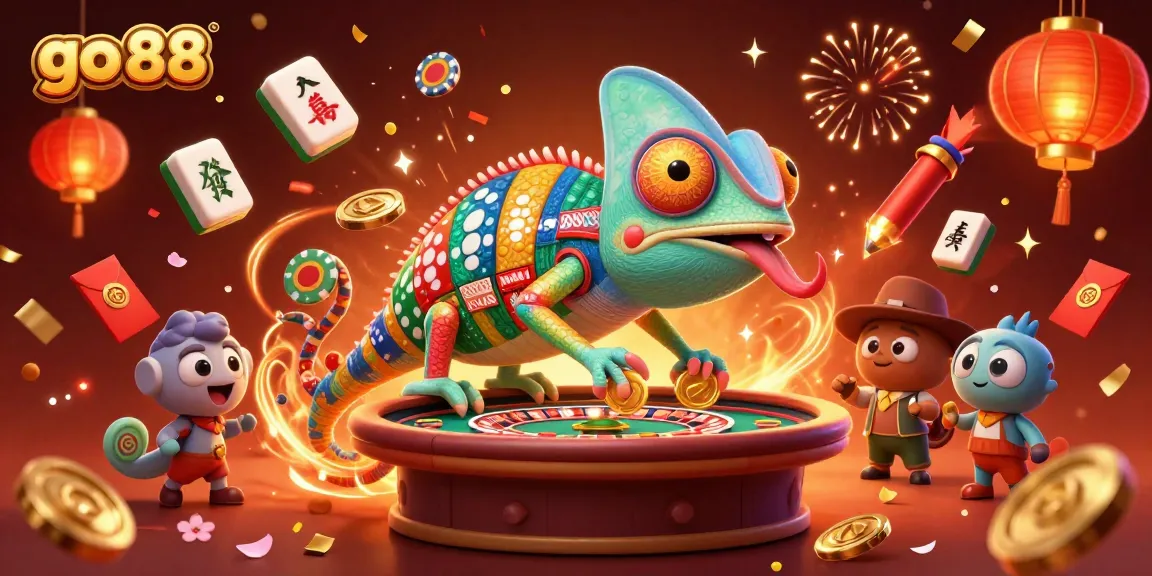 Experience thrilling gaming action at go 88 with vibrant casino illustrations and dynamic characters.