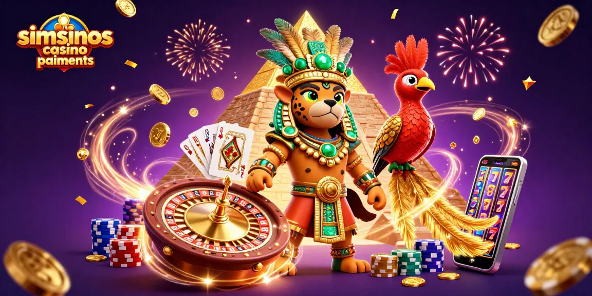 Visualisez les méthodes de paiements au Simsinos casino avec des éléments de jeu dynamiques.