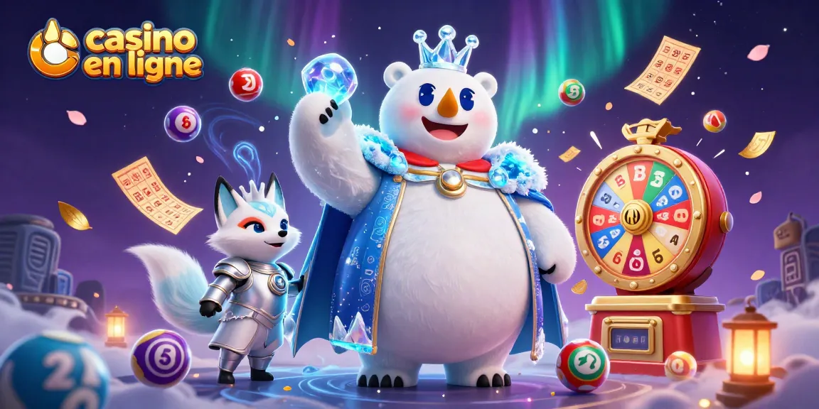 Des jeux vibrants de casino en ligne avec un ours polaire roi et un renard enneigé comme compagnon, ajoutant du dynamisme.