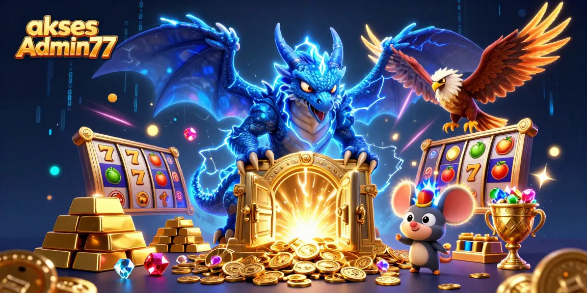 Spin to win with the enchanting 3D scene reflecting akses Admin77's thrilling casino experience.