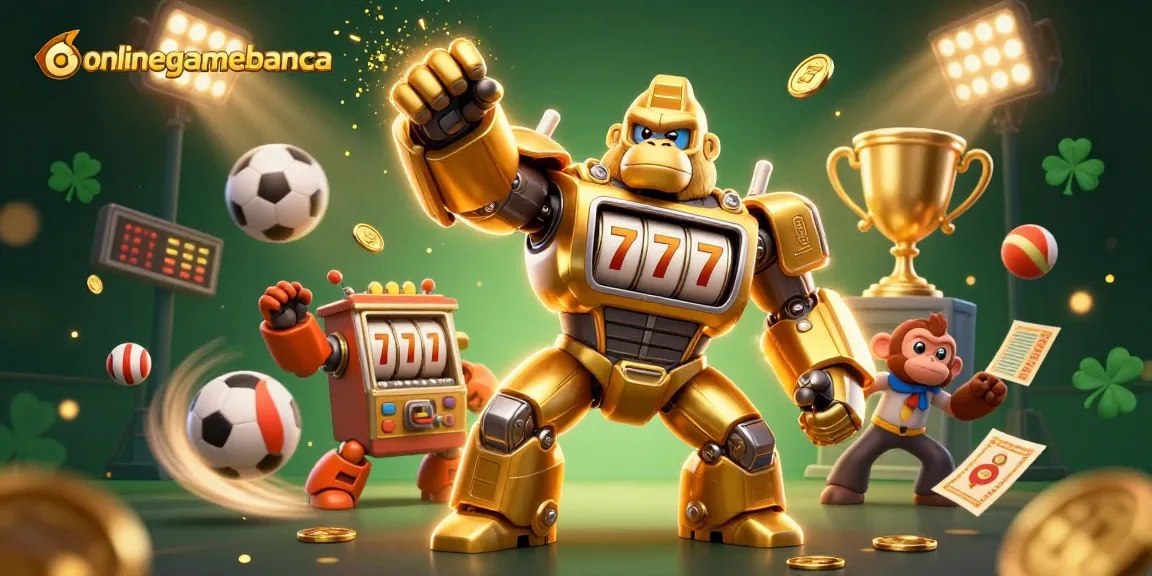 Experience thrilling sports dynamics and winnings with onlinegamebanca's vibrant 3D scene.
