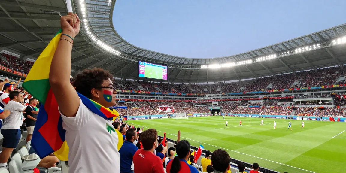 Tebak skor piala dunia 2026 dengan semangat penggemar di stadion saat pertandingan berlangsung.