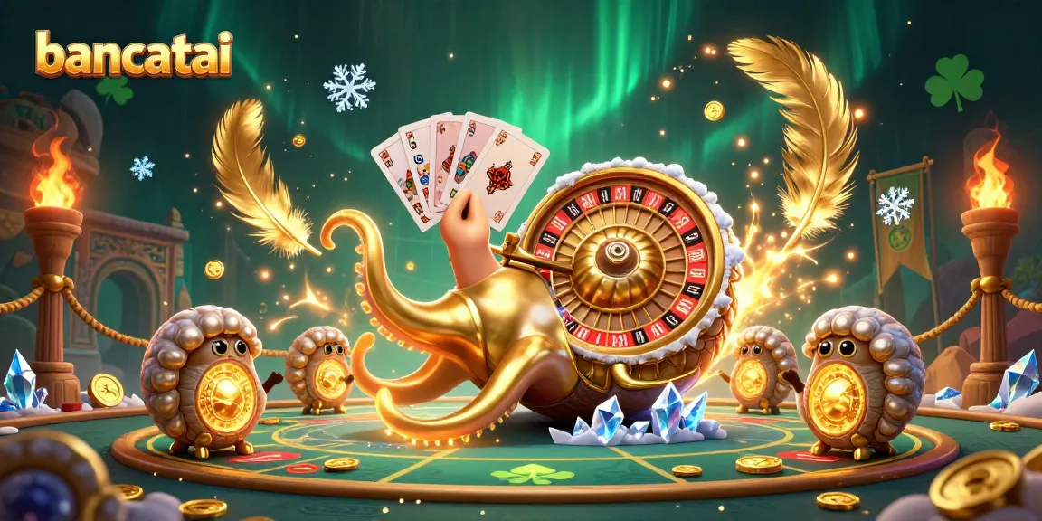 Engage with bancatai as the ancient nautilus spins the roulette wheel amid glowing ammonite companions.