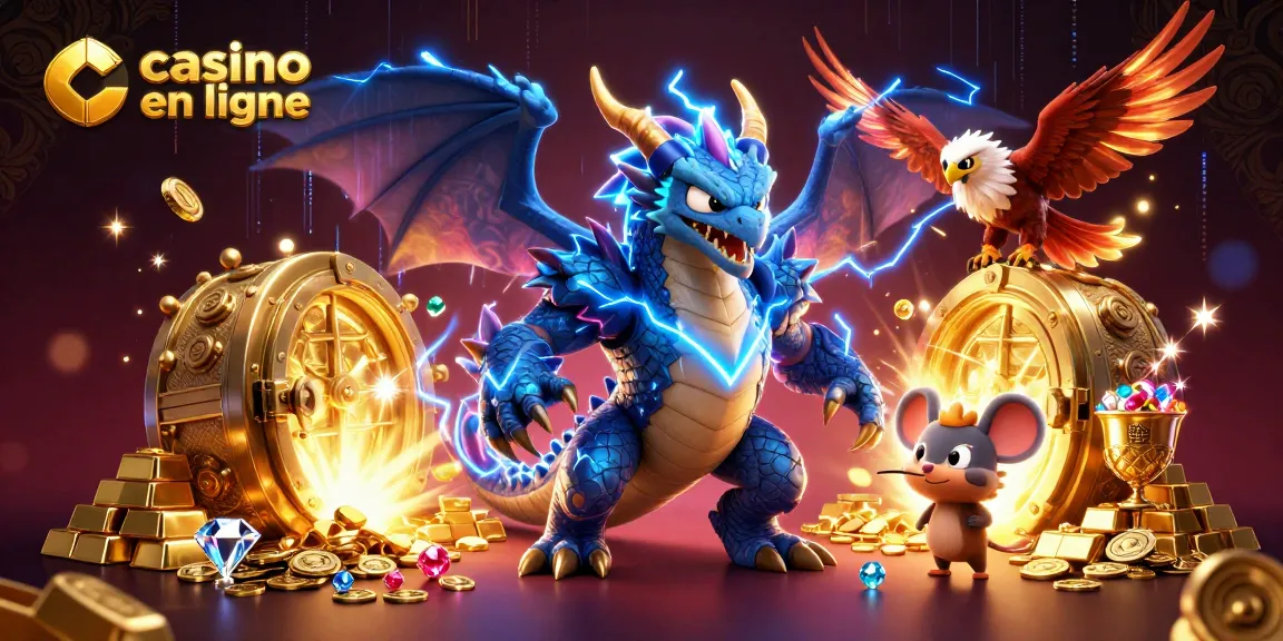 Gagnez avec les jeux de casino en ligne, plongé dans un monde magique de richesses.
