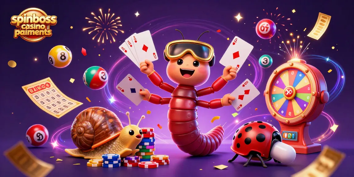 Jeu dynamique avec des paiements SpinBoss casino, illustrant la convivialité de la crypto et des limites.