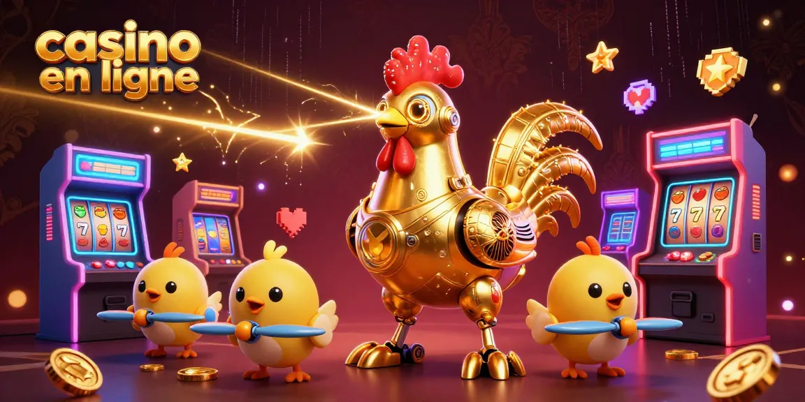 Casino en ligne : Profitez d'une ambiance immersive avec un robot et des drones colorés.