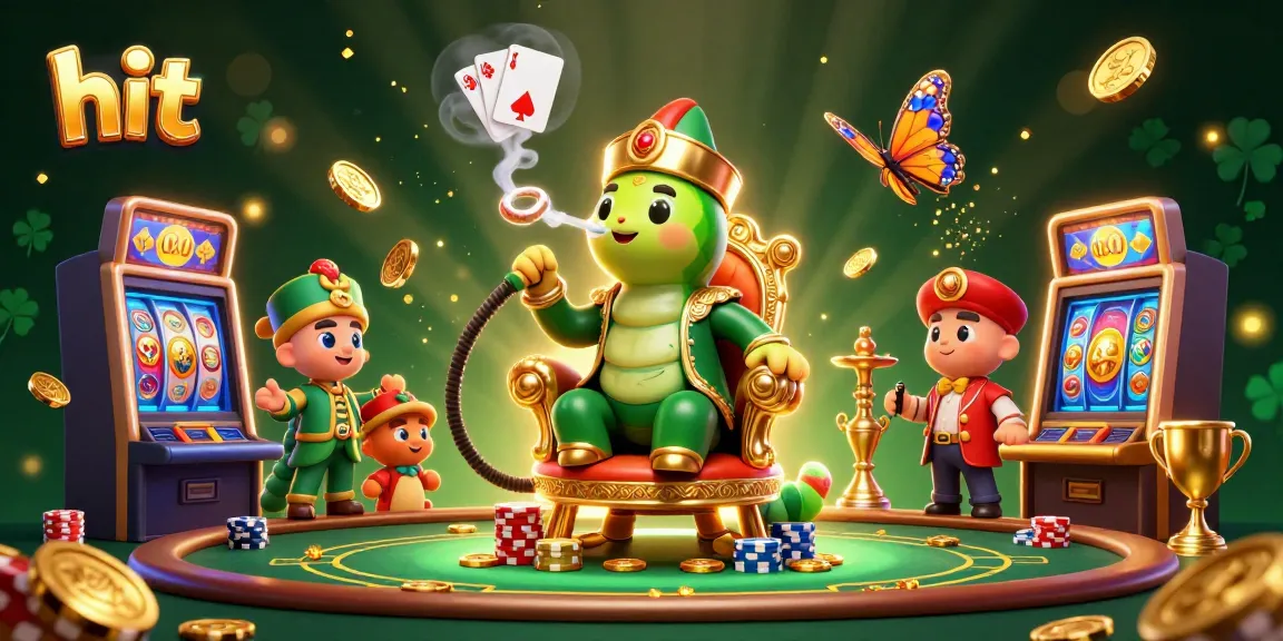 Hit big with exciting online slots and dynamic gameplay in an illustrated casino scene.