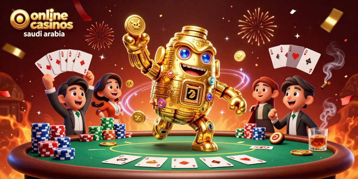 Engage with exciting online casinos saudi arabia through dynamic casino-themed 3D illustration.