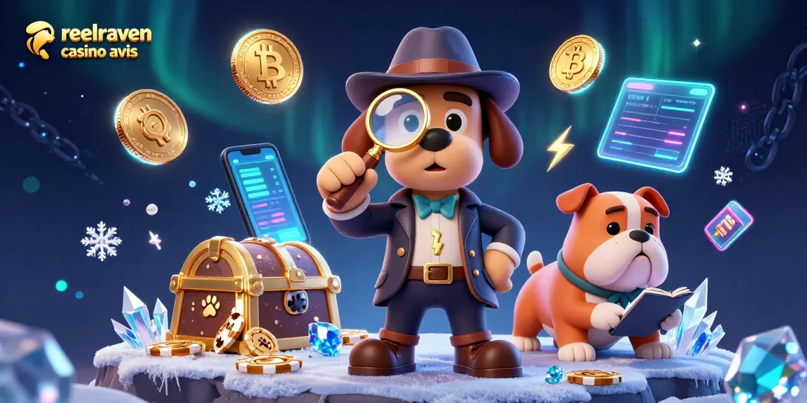 Reelraven Casino Avis: Enthülle die Geheimnisse des Spielens mit diesem Casino-Illustrationskunstwerk.