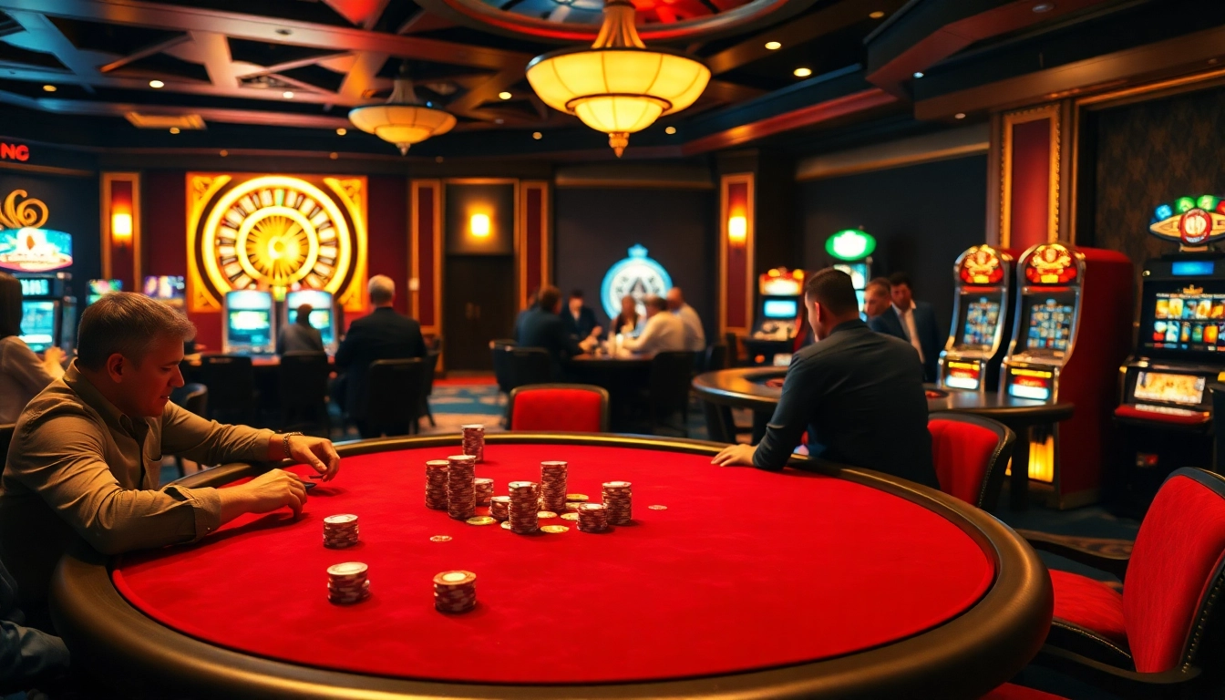 Menangkan permainan di duniabet dengan suasana kasino yang penuh semangat dan interaksi para pemain.